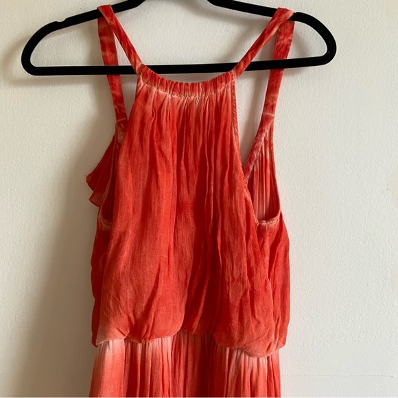 Free People Aphrodite orange ruffle mini dress - Picture 9 of 12